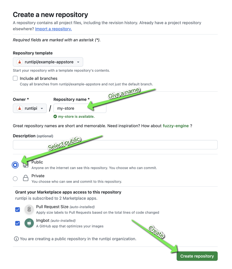Create repository