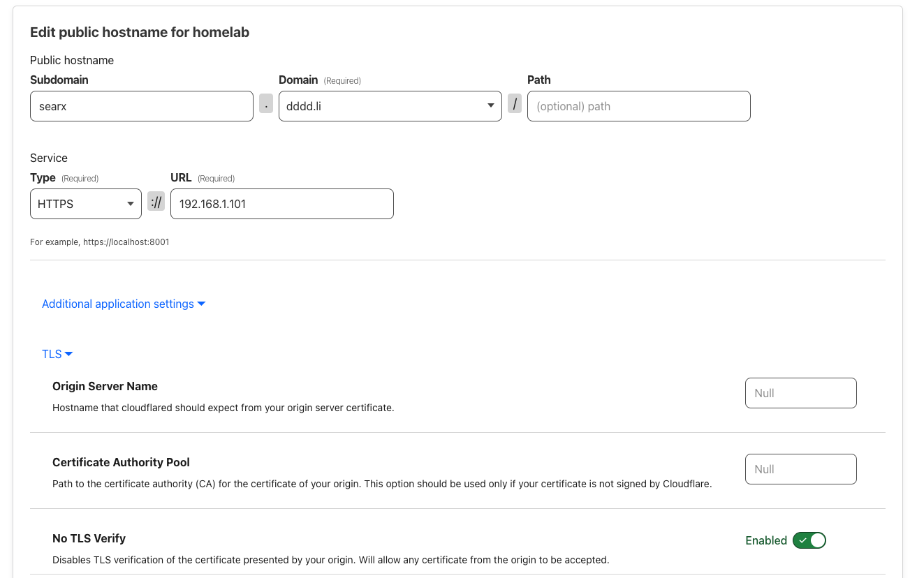 Screenshot of Cloudflare's configuration page for a domain